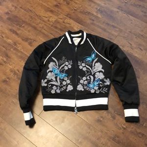 Satin bomber jacket
